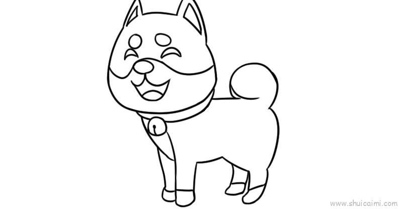 柴犬儿童画怎么画 柴犬简笔画简单又好看