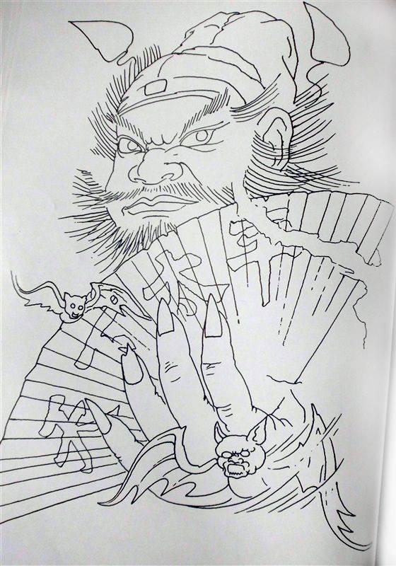 钟馗最简单的简笔画 钟馗最简单的简笔画图片大全