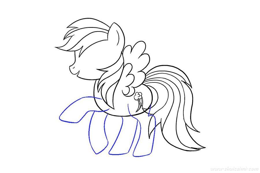 小马宝莉云宝黛西怎么画 小马宝莉云宝黛西简笔画步骤