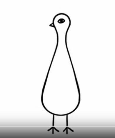 孔雀简笔画 孔雀简笔画图片大全