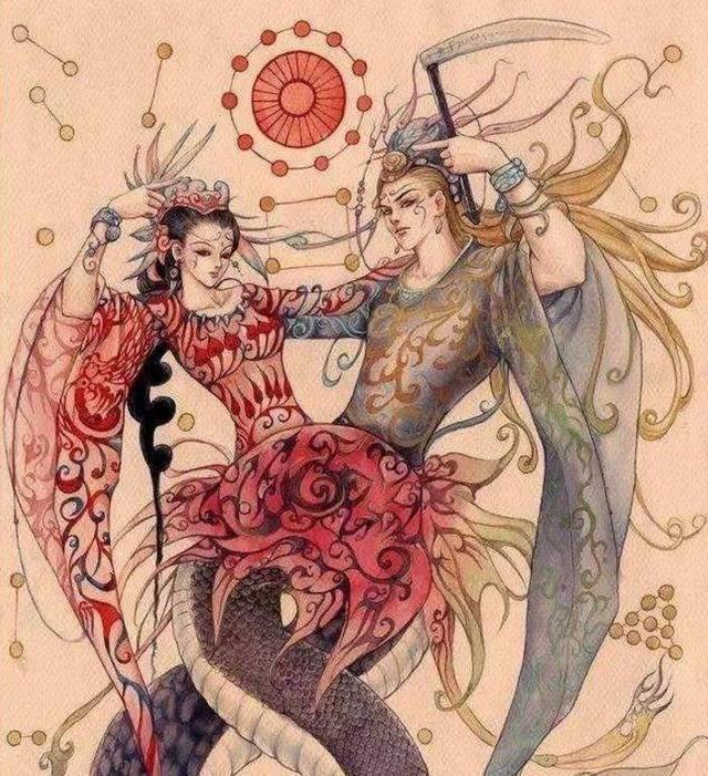 东方天帝伏羲简笔画 伏羲简笔画