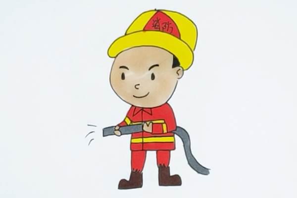 简笔画消防员 简笔画消防员怎么画