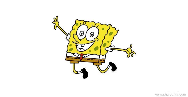 海绵宝宝儿童画怎么画 海绵宝宝简笔画简单又好看