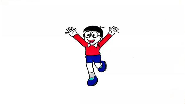 大雄简笔画怎么画 大雄简笔画画法