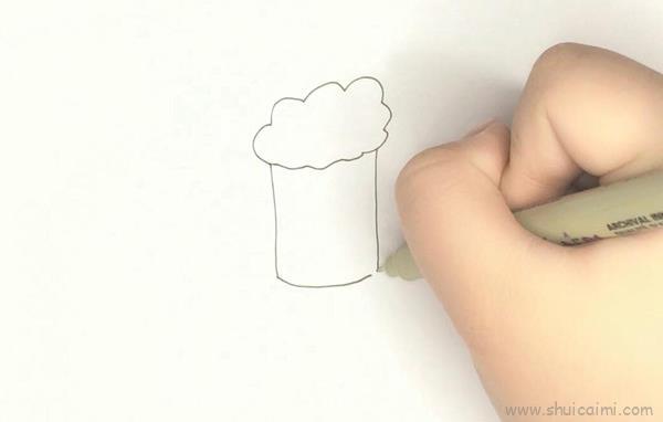 蓝莓蛋糕儿童画怎么画 蓝莓蛋糕简笔画顺序