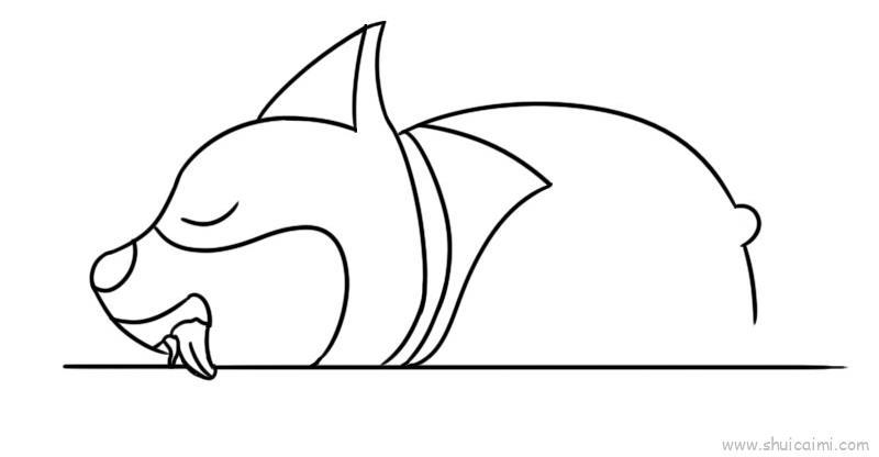 柯基儿童画怎么画 柯基简笔画图片大全