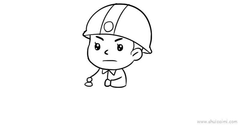 我是小小消防员儿童画怎么画 我是小小消防员简笔画顺序