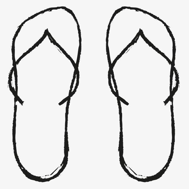 拖鞋简笔画 拖鞋简笔画图片