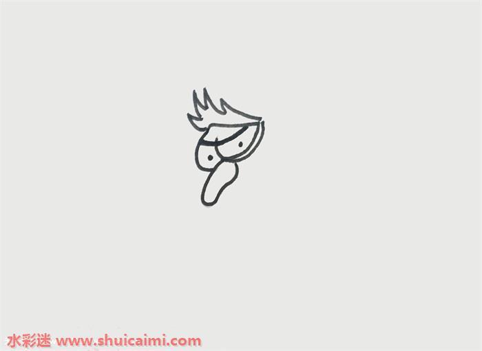 坏人怎么画 坏人简笔画图片彩色