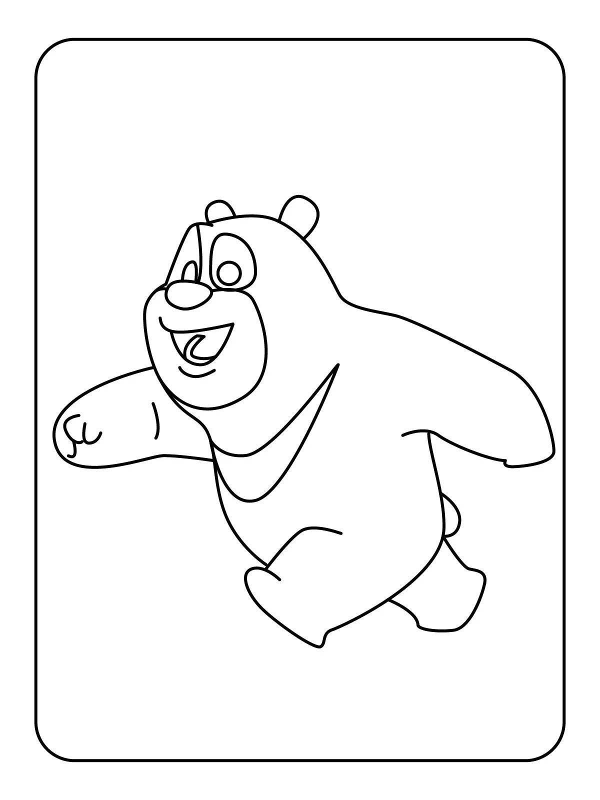 熊出没简笔画 熊出没简笔画图片大全可爱