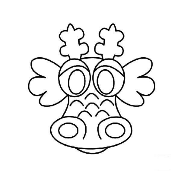 龙头简笔画 龙头简笔画图片