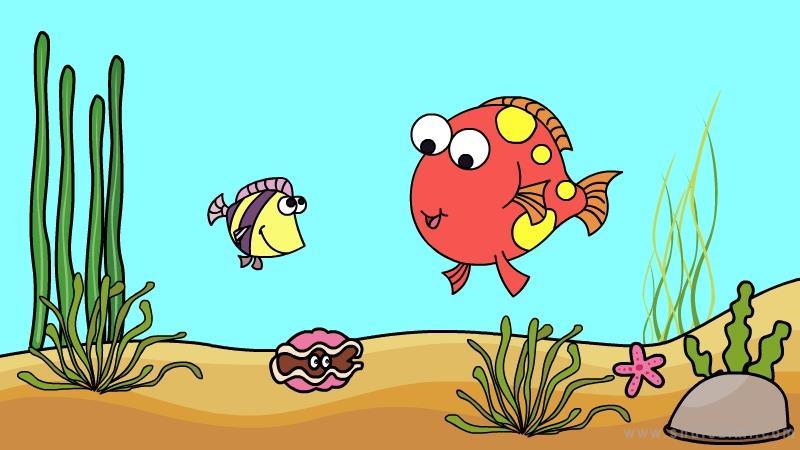 海底世界简笔画怎么画 海底世界简笔画好看