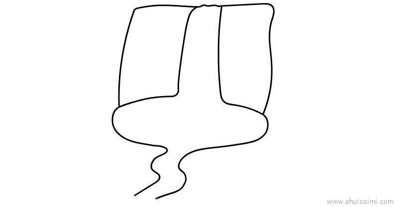 瀑布儿童画怎么画 瀑布简笔画好看