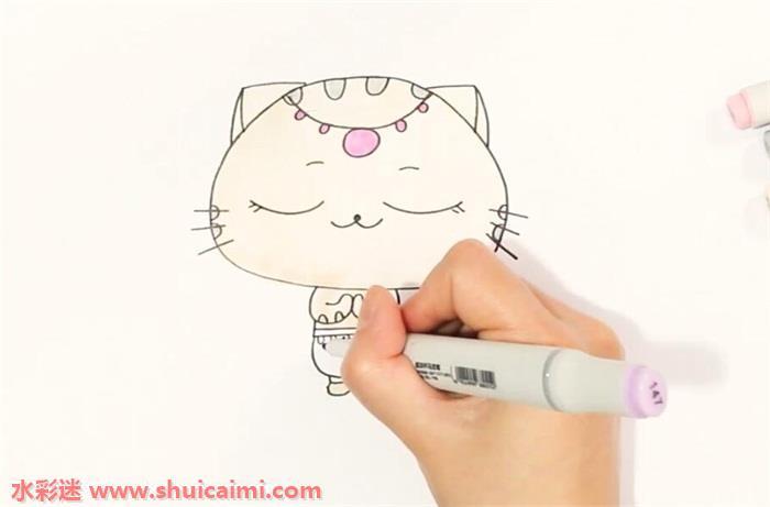 CC猫怎么画 CC猫简笔画简单