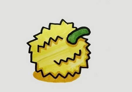 榴莲简笔画 榴莲简笔画图片
