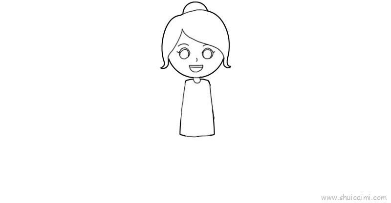 女孩儿童画怎么画 女孩简笔画图片大全