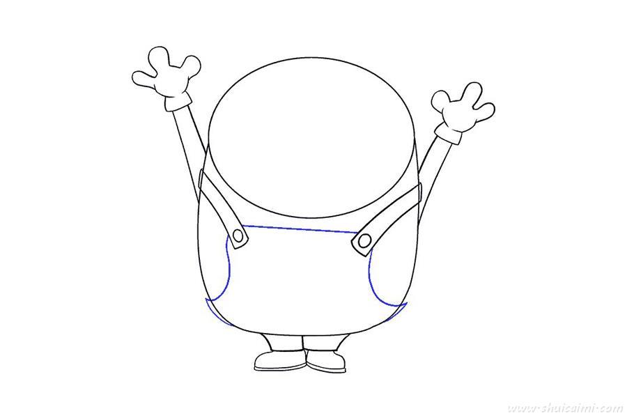 小黄人鲍勃怎么画 小黄人鲍勃简笔画步骤