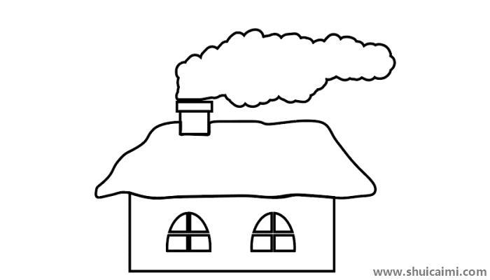 圣诞房子简笔画怎么画 圣诞房子简笔画简单