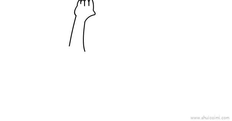 胳膊儿童画怎么画 胳膊简笔画简单