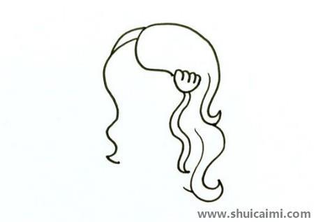 美人鱼儿童简笔画