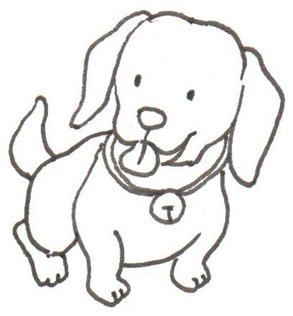 田园犬的简笔画怎么画 田园犬的简笔画顺序