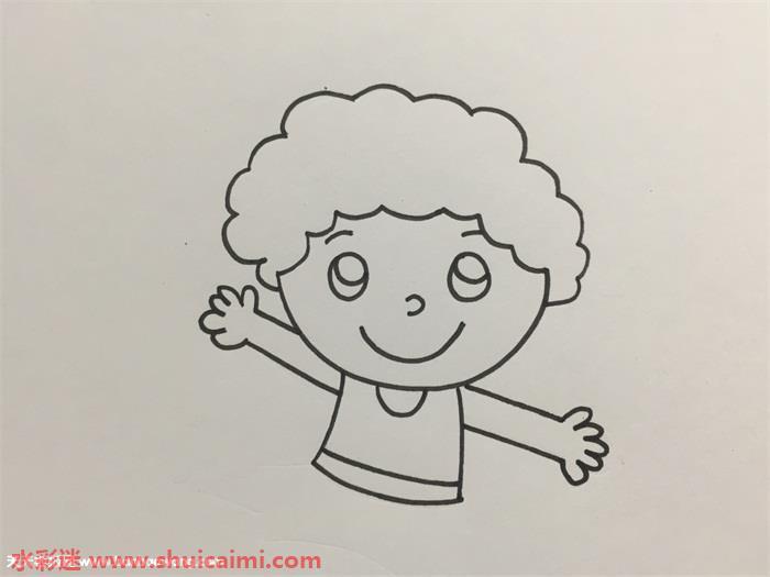 小男孩怎么画 小男孩简笔画步骤