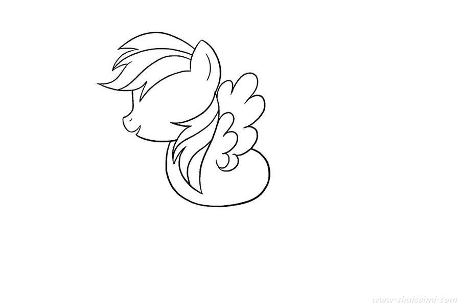 小马宝莉云宝黛西怎么画 小马宝莉云宝黛西简笔画步骤