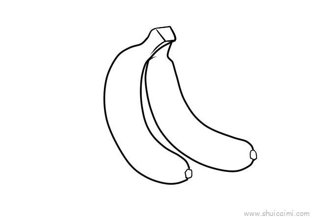 香蕉儿童画怎么画 香蕉简笔画顺序