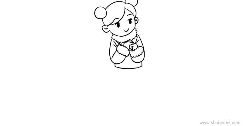 过年娃娃儿童画怎么画 过年娃娃简笔画顺序