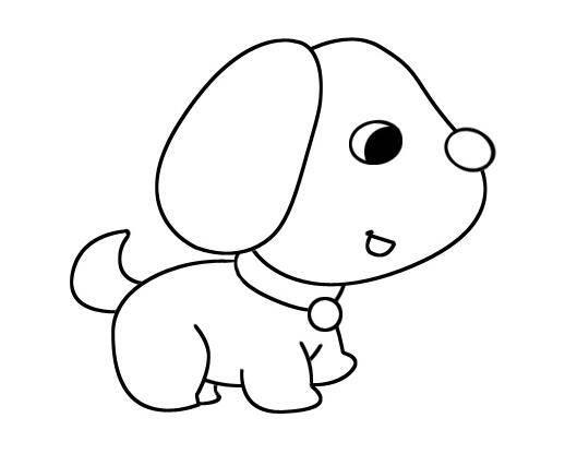 简笔画狗的画法 简笔画狗的画法小鸡