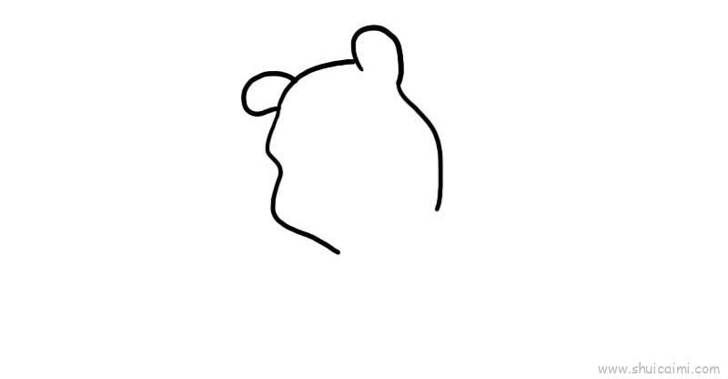 维尼熊儿童画怎么画 维尼熊简笔画顺序