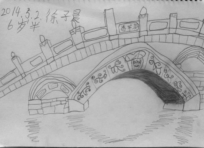 赵州桥简笔画 赵州桥简笔画图片