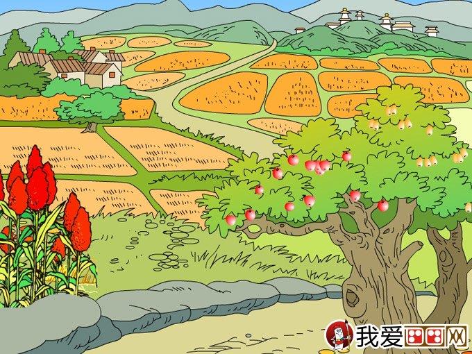 儿童画秋天的图画 秋天儿童彩色卡通图片欣赏简笔画怎么画 儿童画秋天的图画 秋天儿童彩色卡通图片欣赏简笔画图片