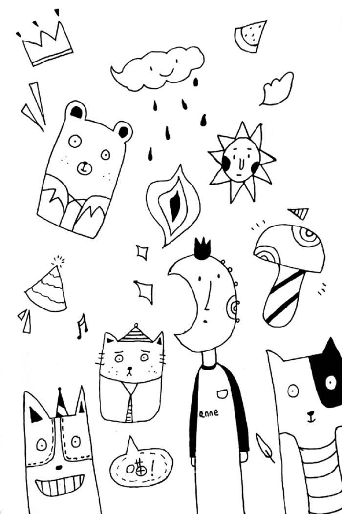 插图简笔画 插图简笔画可爱