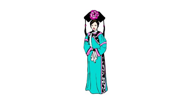 古装服装的简笔画怎么画 古装服装简笔画图片大全