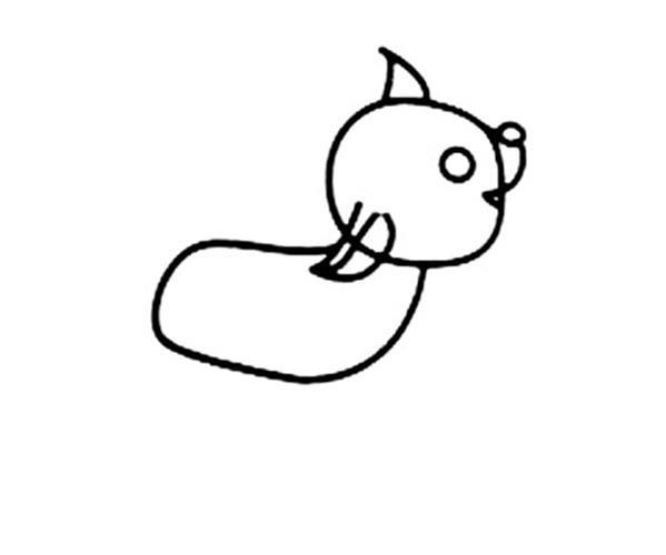 幼儿简笔画小羊的画法_如何画小羊简笔画步骤
