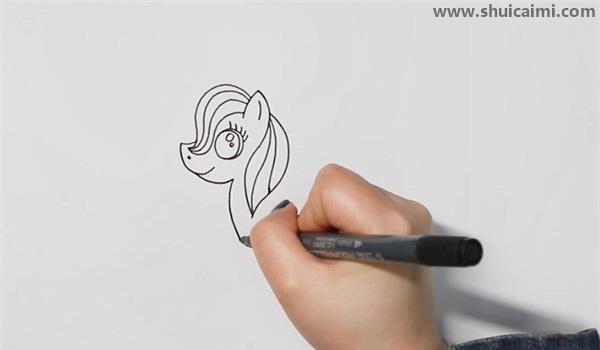 马简笔画怎么画 马简笔画简单