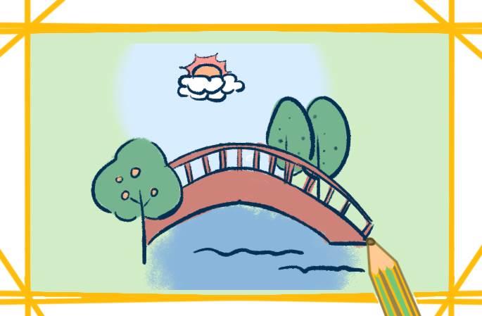 拱桥简笔画 拱桥简笔画图片
