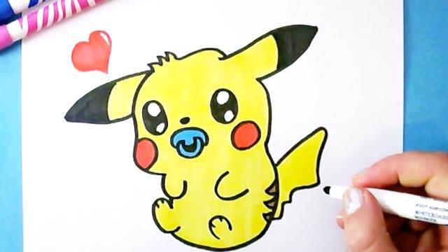皮卡丘简笔画 皮卡丘简笔画简单又可爱