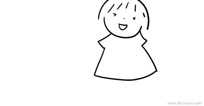 遛狗儿童画怎么画 遛狗简笔画图片大全