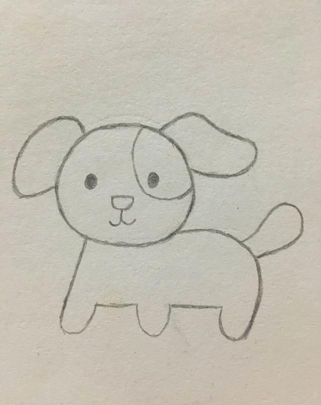 狗怎么画简笔画图片大全 狗怎么画简笔画