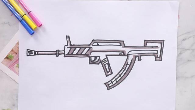 ak47简笔画 怎样画ak47简笔画