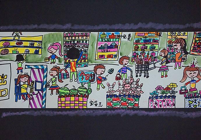 超市简笔画 超市简笔画图片大全幼儿园