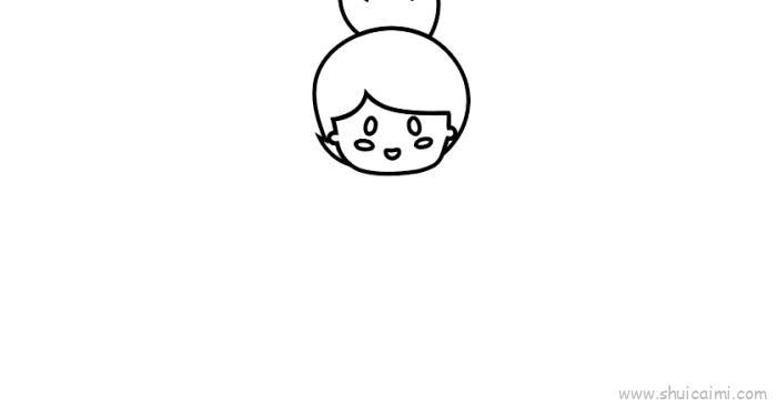 女孩儿童画怎么画 女孩简笔画图片
