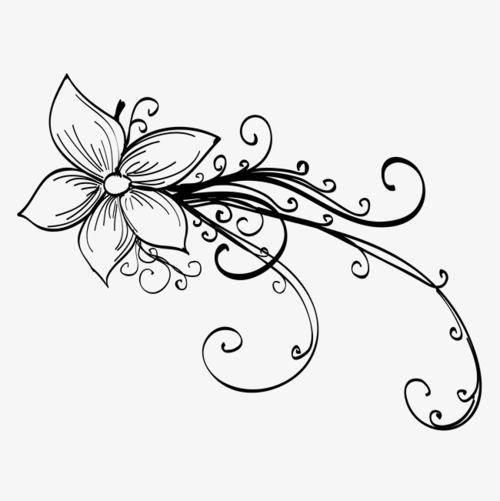 花纹简笔画 古风花纹简笔画
