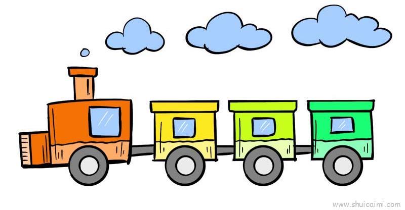 小火车儿童画怎么画 小火车简笔画好看