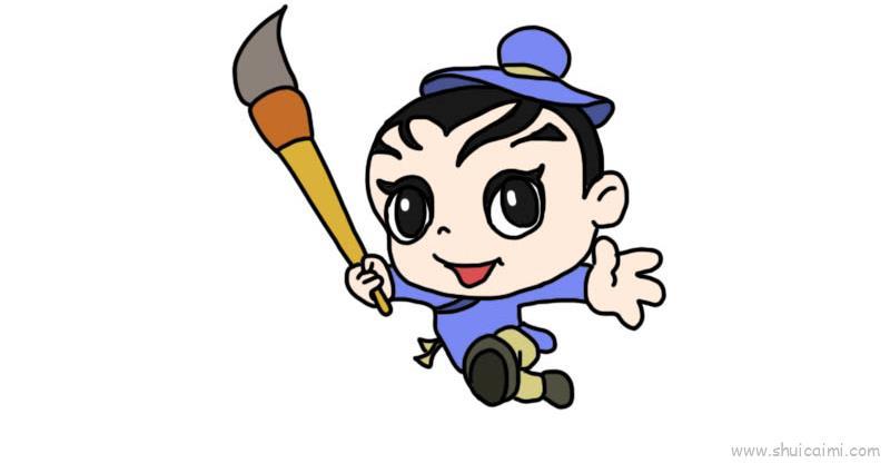 神笔马良儿童画怎么画 神笔马良简笔画画法