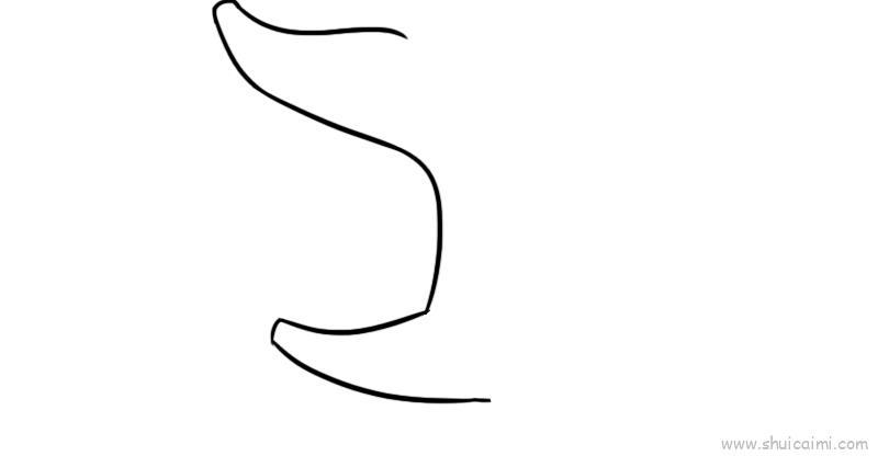 大鲨鱼儿童画怎么画 大鲨鱼简笔画好看
