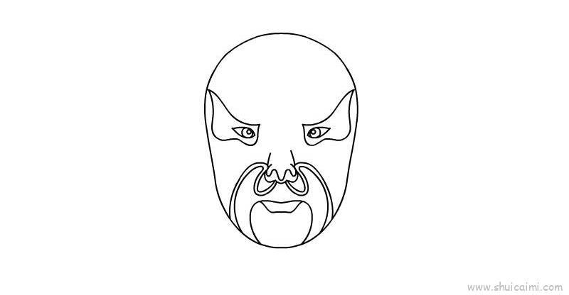 脸谱儿童画怎么画 脸谱简笔画好看