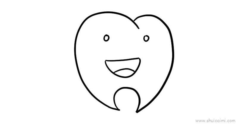 牙齿儿童画怎么画 牙齿简笔画简单又好看